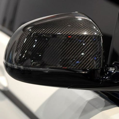 Bimmerco Dry Carbon Fiber Side Mirror Covers for BMW X3 X4 X5 X6 X7 G01 G05 G06 G07 G08 – Overlay Rearview Mirror Caps
