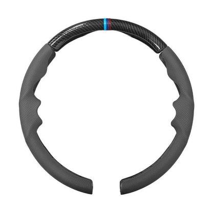 BimmerCo 3-Piece Ultra-Thin Steering Wheel Cover for BMW 3 4 5 7 Series X1 X2 X3 X4 X5 X6 – Sport Anti-Slip Grip