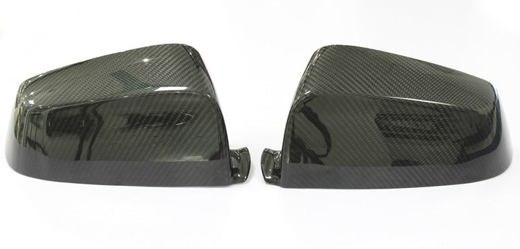 BimmerCo Dry Carbon Fiber Side Mirror Covers for BMW 5 6 7 Series E60 F01 F02 F06 F07 5GT 740i – Overlay Rearview Mirror Caps