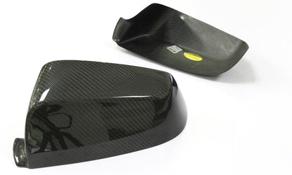BimmerCo Dry Carbon Fiber Side Mirror Covers for BMW 5 6 7 Series E60 F01 F02 F06 F07 5GT 740i – Overlay Rearview Mirror Caps