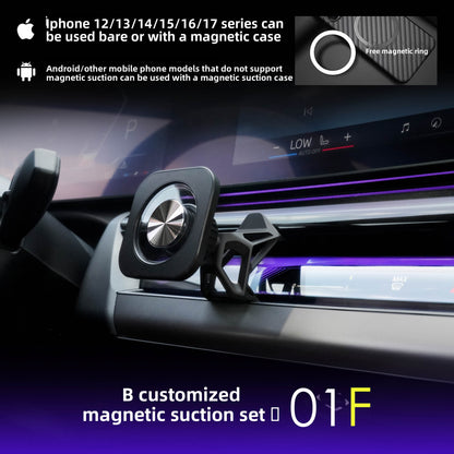 BimmerCo Clip-On Phone Holder for BMW 5 Series i5 G60 G68 2024-2026 – Custom Fit No-Adhesive Car Mount