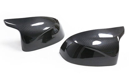 BimmerCo Dry Carbon Fiber Side Mirror Covers for BMW X3 M X4 M X5 M X6 M F95 F96 F97 F98 – Overlay Rearview Mirror Caps