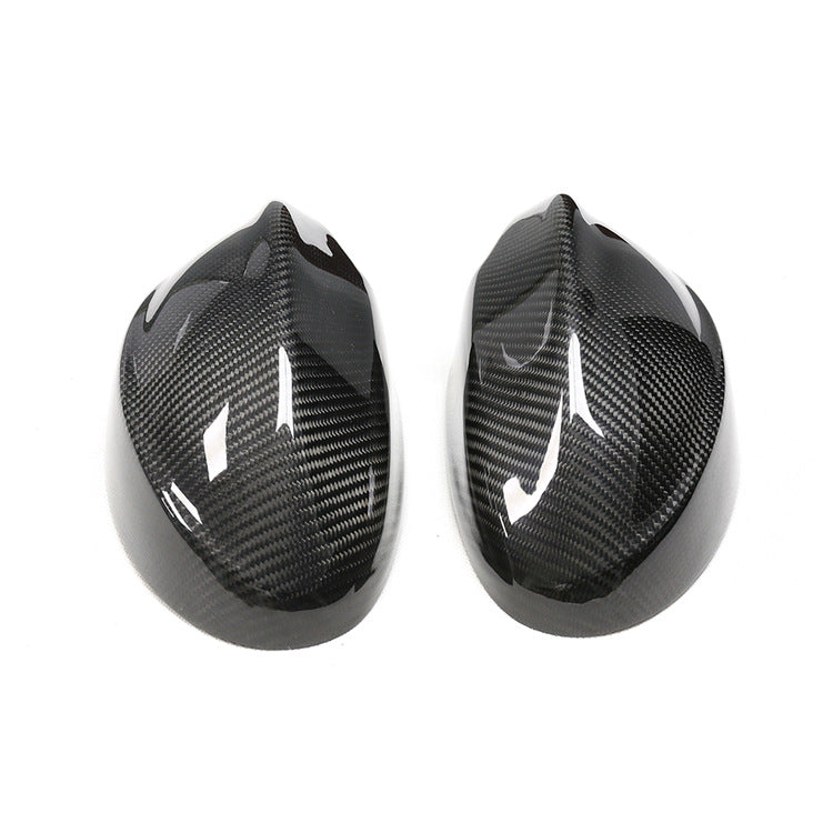 BimmerCo Dry Carbon Fiber Side Mirror Covers for BMW 3 Series E90 320i 325i 330i – Overlay Rearview Mirror Caps