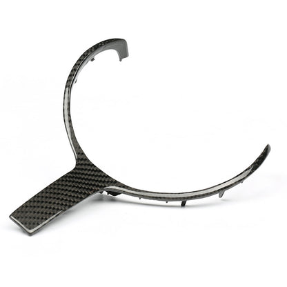 BimmerCo Carbon Fiber Steering Wheel Trim Cover for BMW M Sport – T-Style Steering Wheel Decorative Accent