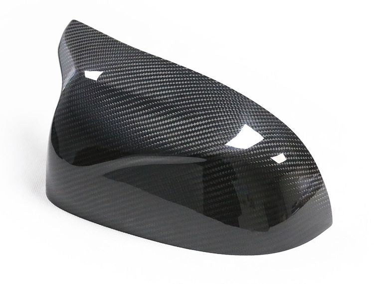 BimmerCo Dry Carbon Fiber Side Mirror Covers for BMW X3 M X4 M X5 M X6 M F95 F96 F97 F98 – Overlay Rearview Mirror Caps