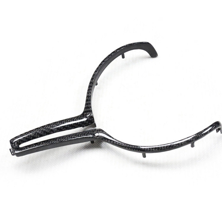 BimmerCo Carbon Fiber Steering Wheel Trim Cover for BMW M Sport – T-Style Steering Wheel Decorative Accent