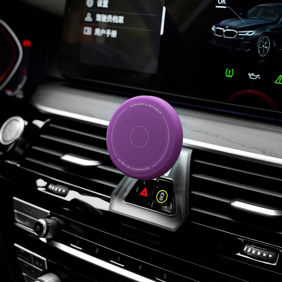 BimmerCo Magnetic Phone Holder for BMW 5 Series, 7 Series & 6 Series GT | Silicone Grip, Strong Magnet, Car Dashboard Mount