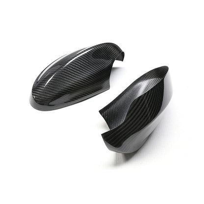 BimmerCo Dry Carbon Fiber Side Mirror Covers for BMW 3 Series E90 320i 325i 330i – Overlay Rearview Mirror Caps