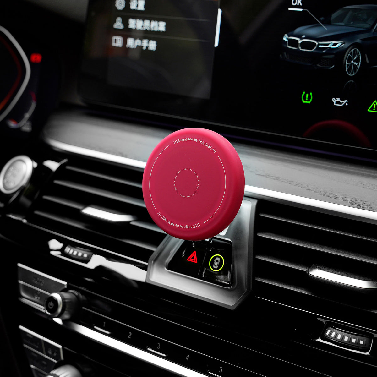 BimmerCo Magnetic Phone Holder for BMW 5 Series, 7 Series & 6 Series GT | Silicone Grip, Strong Magnet, Car Dashboard Mount