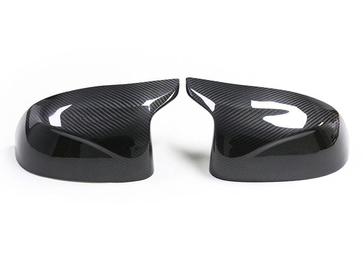 BimmerCo Dry Carbon Fiber Side Mirror Covers for BMW X3 M X4 M X5 M X6 M F95 F96 F97 F98 – Overlay Rearview Mirror Caps