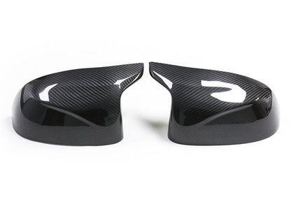 BimmerCo Dry Carbon Fiber Side Mirror Covers for BMW X3 M X4 M X5 M X6 M F95 F96 F97 F98 – Overlay Rearview Mirror Caps