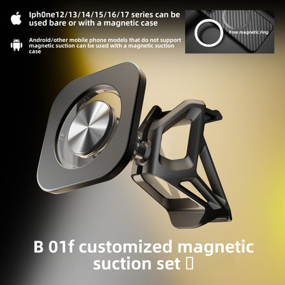 BimmerCo Clip-On Phone Holder for BMW 3 Series i3 4 Series i4 M2 M3 M4 2025-2026 – Custom Fit No-Adhesive Car Mount