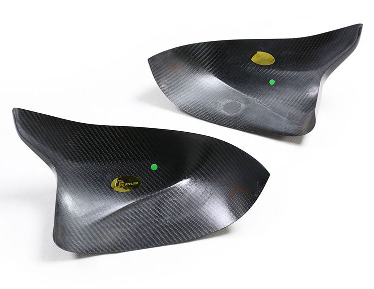 BimmerCo Dry Carbon Fiber Side Mirror Covers for BMW X3 M X4 M X5 M X6 M F95 F96 F97 F98 – Overlay Rearview Mirror Caps