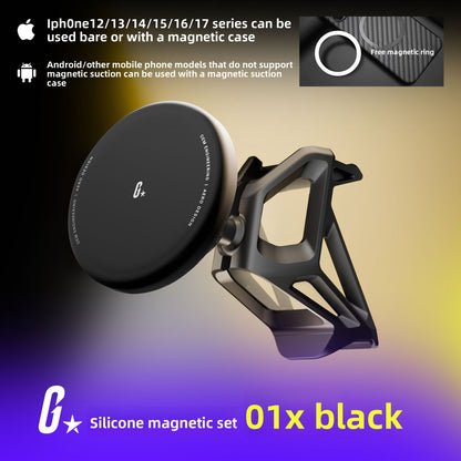 BimmerCo Clip-On Phone Holder for BMW 3 Series i3 4 Series i4 M2 M3 M4 2025-2026 – Custom Fit No-Adhesive Car Mount