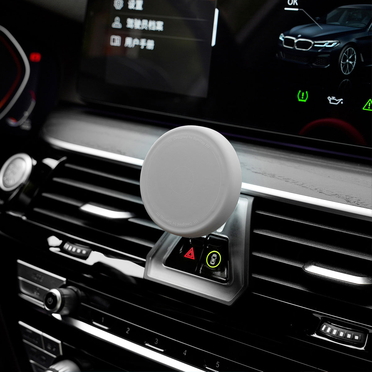 BimmerCo Magnetic Phone Holder for BMW 5 Series, 7 Series & 6 Series GT | Silicone Grip, Strong Magnet, Car Dashboard Mount