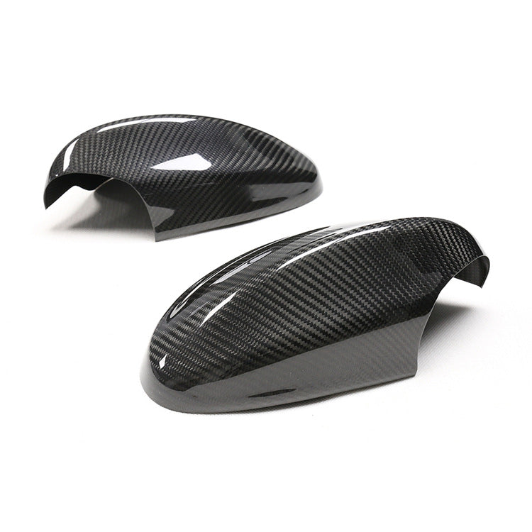 BimmerCo Dry Carbon Fiber Side Mirror Covers for BMW 3 Series E90 320i 325i 330i – Overlay Rearview Mirror Caps