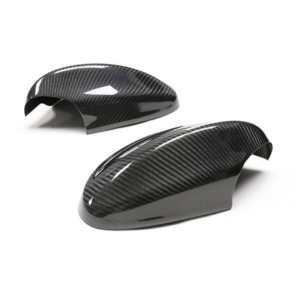 BimmerCo Dry Carbon Fiber Side Mirror Covers for BMW 3 Series E90 320i 325i 330i – Overlay Rearview Mirror Caps