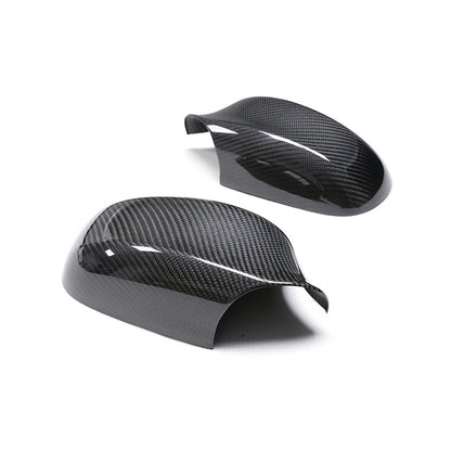 BimmerCo Dry Carbon Fiber Side Mirror Covers for BMW 3 Series E90 320i 325i 330i – Overlay Rearview Mirror Caps