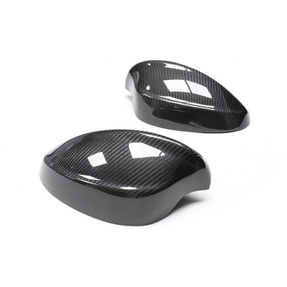 BimmerCo Dry Carbon Fiber Side Mirror Covers for BMW 3 Series E90 320i 325i 330i – Overlay Rearview Mirror Caps