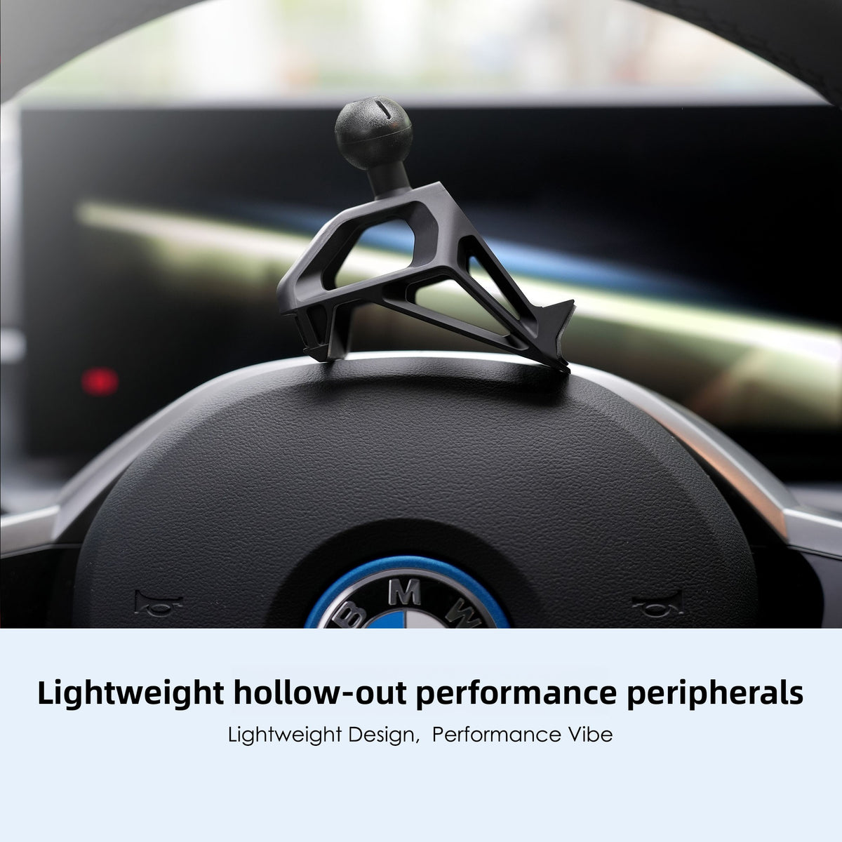 BimmerCo Clip-On Phone Holder for BMW 3 Series i3 4 Series i4 M2 M3 M4 2025-2026 – Custom Fit No-Adhesive Car Mount