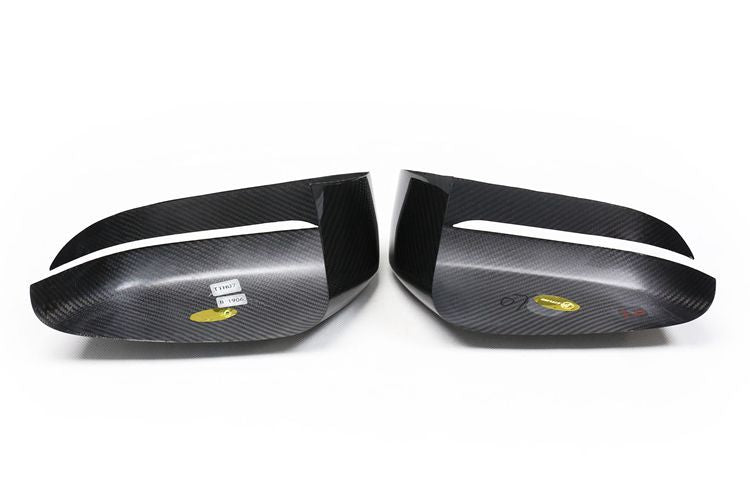 Bimmerco Dry Carbon Fiber Side Mirror Covers for BMW 3 4 5 6 7 8 Series G20 G30 G32 G10 – Overlay Rearview Mirror Caps
