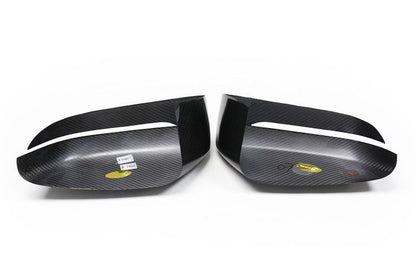 Bimmerco Dry Carbon Fiber Side Mirror Covers for BMW 3 4 5 6 7 8 Series G20 G30 G32 G10 – Overlay Rearview Mirror Caps