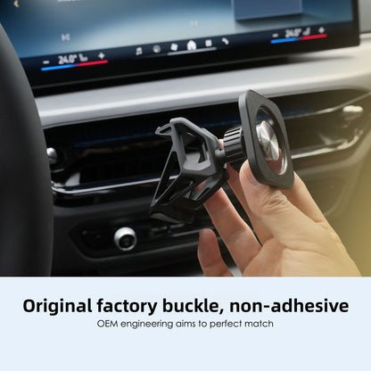 BimmerCo Clip-On Phone Holder for BMW 3 Series i3 4 Series i4 M2 M3 M4 2025-2026 – Custom Fit No-Adhesive Car Mount