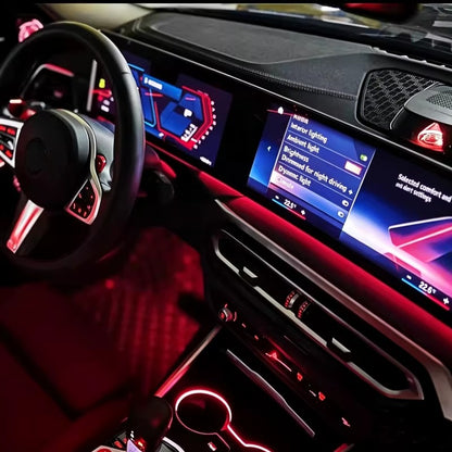 BimmerCo LED Ambient Light Strip for BMW 2 3 4 5 7 Series M2 M3 M4 X5 X6 X7 – Curved Display Dashboard Lighting