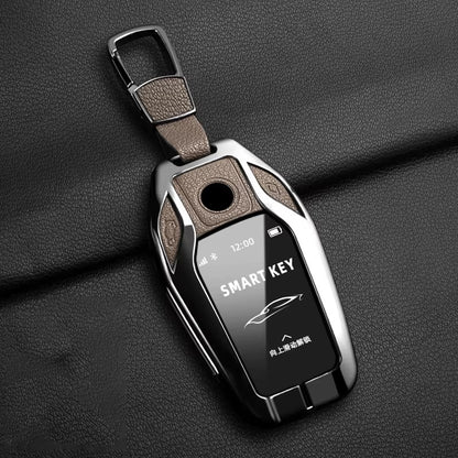 BimmerCo Metal Key Fob Case for BMW 5 7 Series X3 X4 X5 X7 i8 G11 G12 G30 G31 G32 – LED Display Key Cover