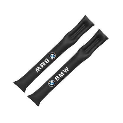 BimmerCo For BMW E46 E90 E60 F30 F10 E39 E36 F20 G30 G20 X3 Keychain 2Pcs Car Seat Gap Filler Strip Soft Pads Leather Auto Accessories