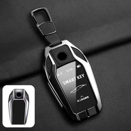 BimmerCo Metal Key Fob Case for BMW 5 7 Series X3 X4 X5 X7 i8 G11 G12 G30 G31 G32 – LED Display Key Cover