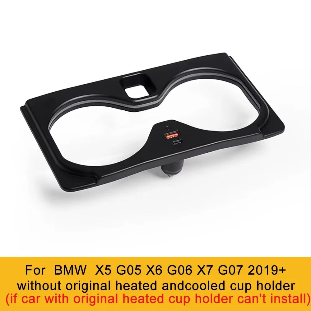 BimmerCo LED Cup Holder Ambient Lights for BMW 3 5 Series 6GT X3 X4 X5 G05 G20 G28 G30 G38 G32 G01 G02 – Center Console Light Trim