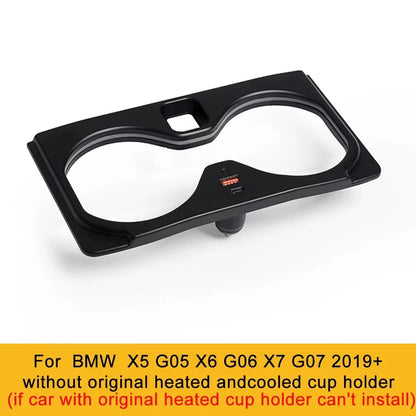 BimmerCo LED Cup Holder Ambient Lights for BMW 3 5 Series 6GT X3 X4 X5 G05 G20 G28 G30 G38 G32 G01 G02 – Center Console Light Trim