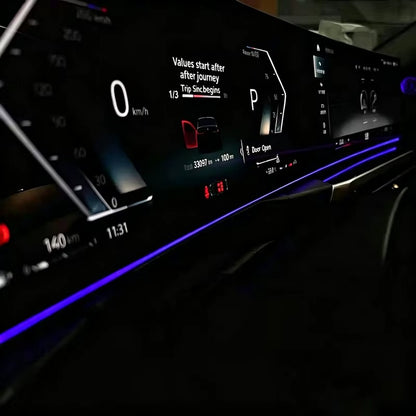 BimmerCo LED Ambient Light Strip for BMW 2 3 4 5 7 Series M2 M3 M4 X5 X6 X7 – Curved Display Dashboard Lighting