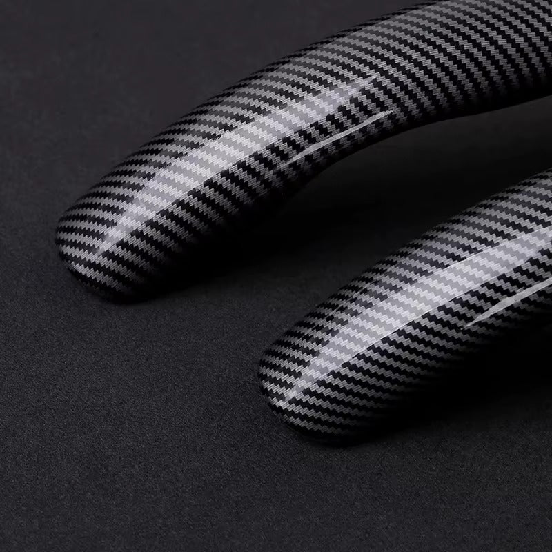 BimmerCo Carbon Fiber Texture Steering Wheel Cover for BMW E46 E90 E92 E60 E70 X1 X2 X3 X4 X5 X6 X7 M3 M4 M5  – Sport Anti-Slip Grip