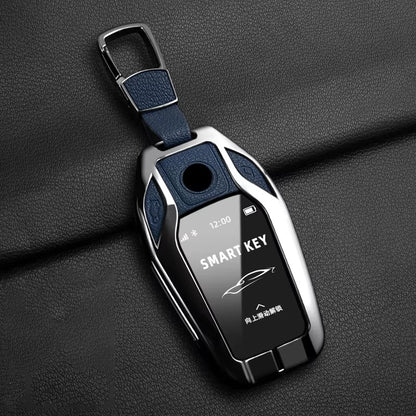 BimmerCo Metal Key Fob Case for BMW 5 7 Series X3 X4 X5 X7 i8 G11 G12 G30 G31 G32 – LED Display Key Cover