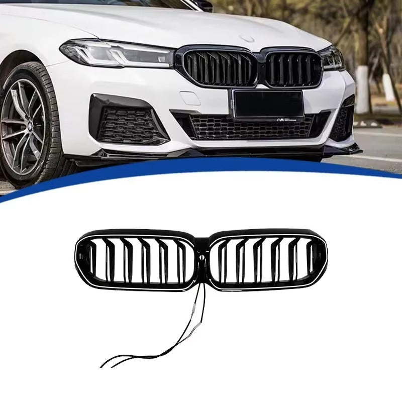 BimmerCo LED Kidney Grille Lights for BMW 5 Series G30 G31 G38 LCI 2021-2023 – Illuminated Front Grille
