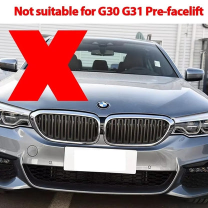 BimmerCo LED Kidney Grille Lights for BMW 5 Series G30 G31 G38 LCI 2021-2023 – Illuminated Front Grille