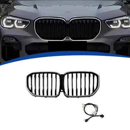 BimmerCo LED Kidney Grille for BMW X5 G05 2019-2022 – Gloss Black Illuminated Front Racing Grille